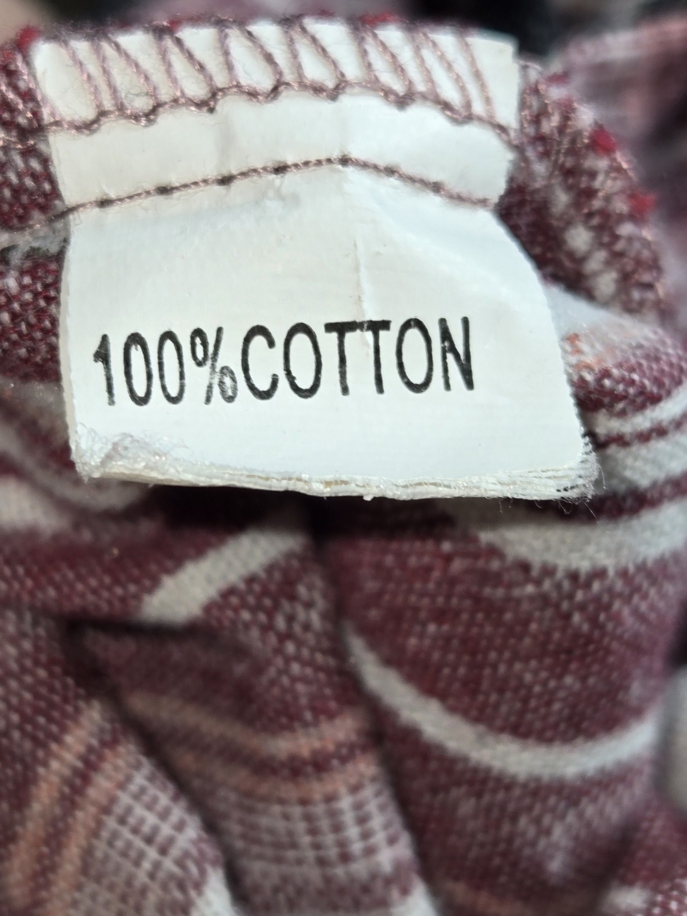 100% Cotton Akua By Jaase Striped Sleeveless V-Neck Jumpsuit in Mauve Pink - Picture 9 of 9